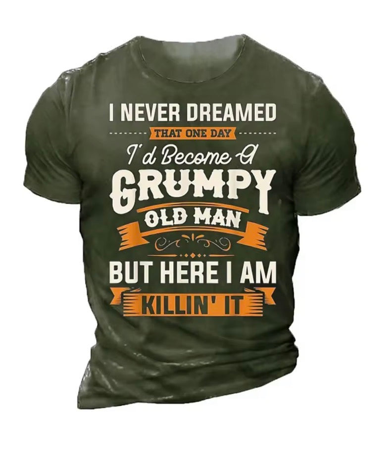 Men's T Shirt Fashion Letter Graphic T-Shirt