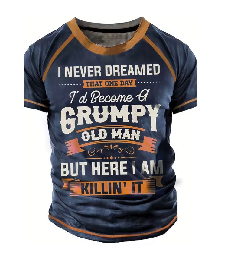 Men's T Shirt Fashion Letter Graphic T-Shirt