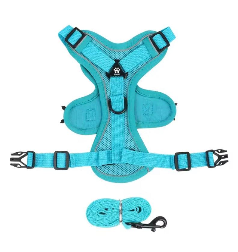 No Pull Dog Harness and Lead Set Adjustable Pet Harness