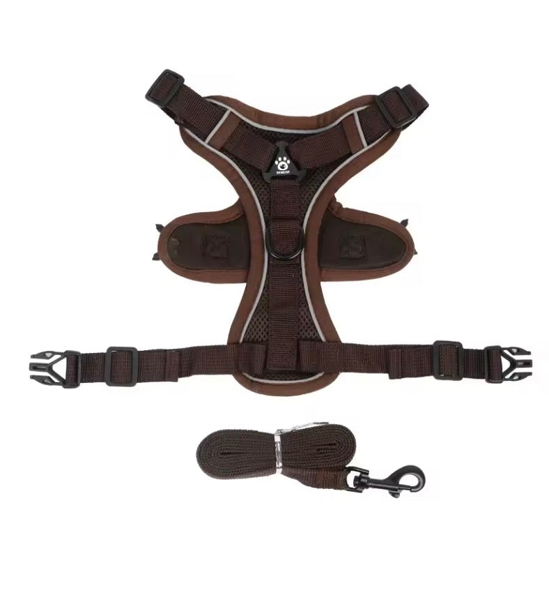 No Pull Dog Harness and Lead Set Adjustable Pet Harness