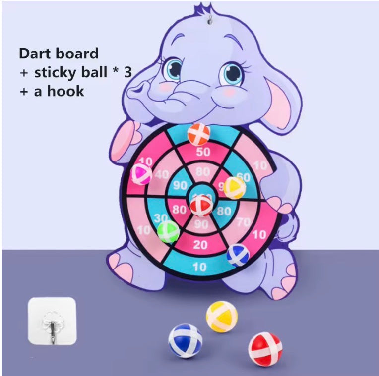Montessori Toys for Kids 2 to 4 Years Old Cartoon Animal Dart Board