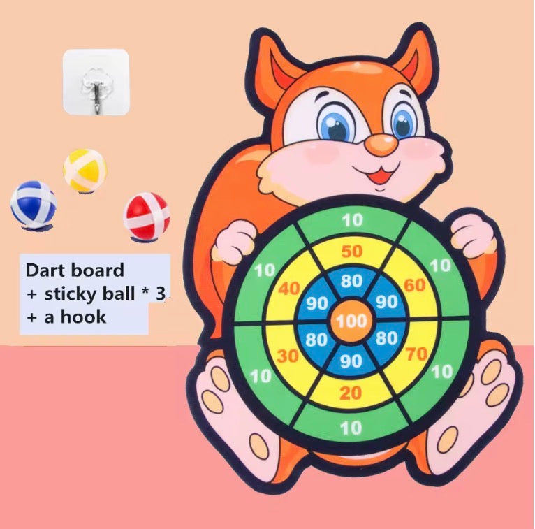 Montessori Toys for Kids 2 to 4 Years Old Cartoon Animal Dart Board
