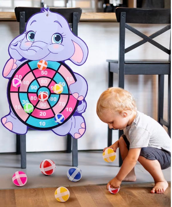 Montessori Toys for Kids 2 to 4 Years Old Cartoon Animal Dart Board