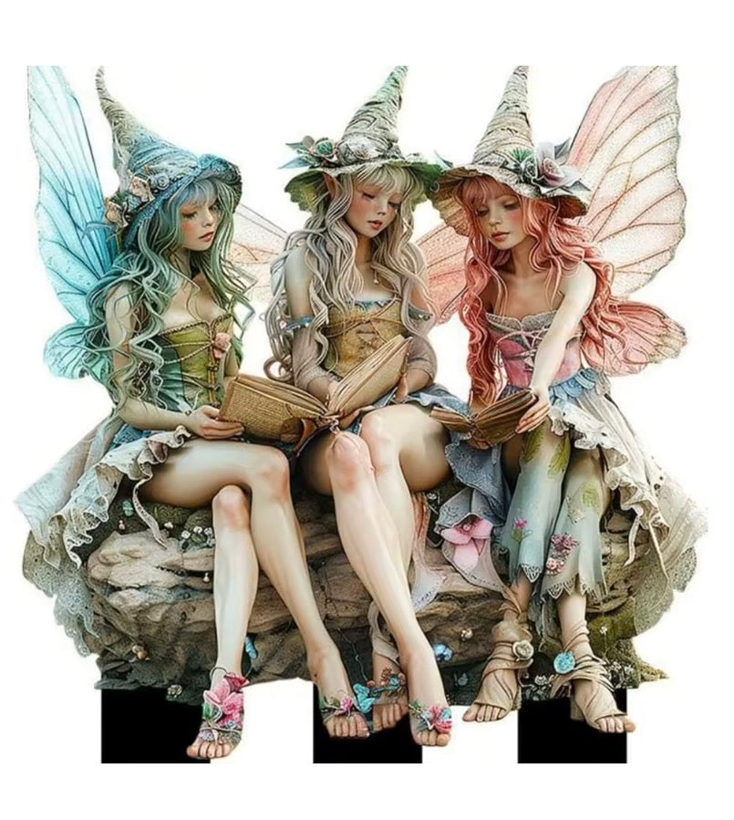 2D Flat Fairy Garden Decor Elf Garden Stakes Decorative Acrylic 2D