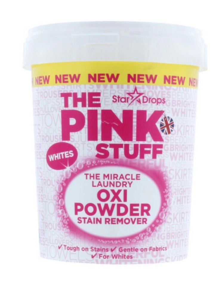 Stardrops The Pink Stuff Oxi Powder Stain Remover, Whites 1kg