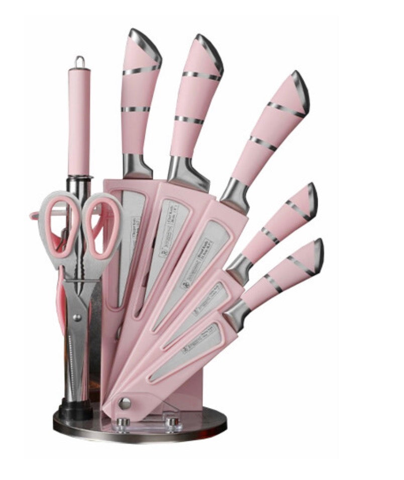 Ever Rich ? Stainless Steel Kitchen Knife Block Set, 9 - Pieces Knife Set