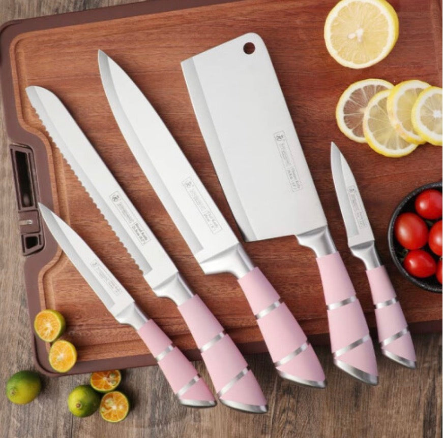 Ever Rich ? Stainless Steel Kitchen Knife Block Set, 9 - Pieces Knife Set