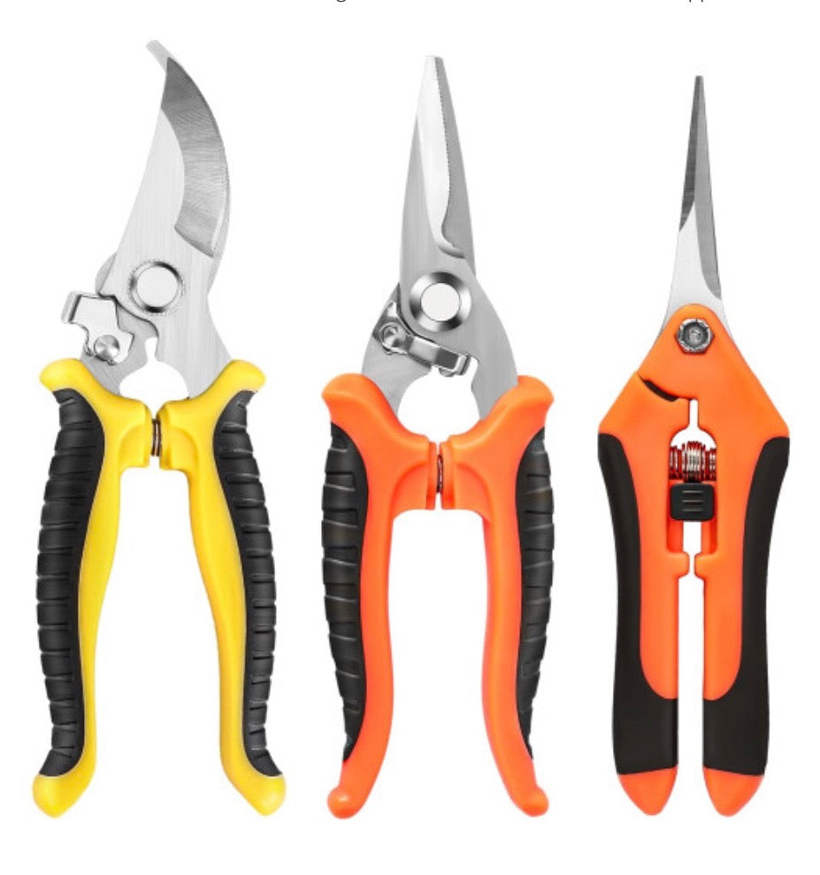 3-Pack Stainless Steel Pruning Shears
