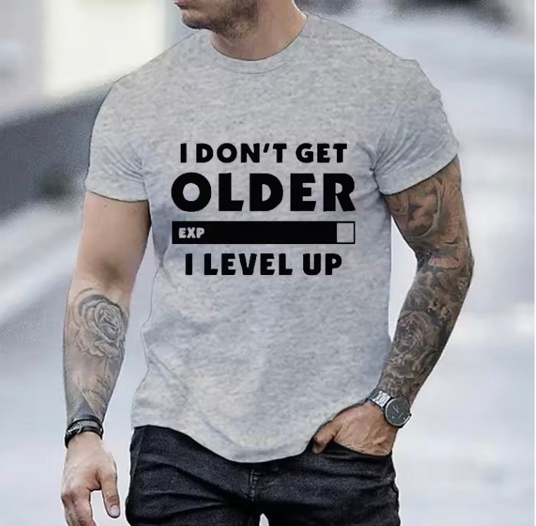 I Don't Get Older I Level T-shirt Gamers Gaming Men