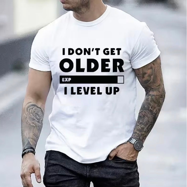 I Don't Get Older I Level T-shirt Gamers Gaming Men