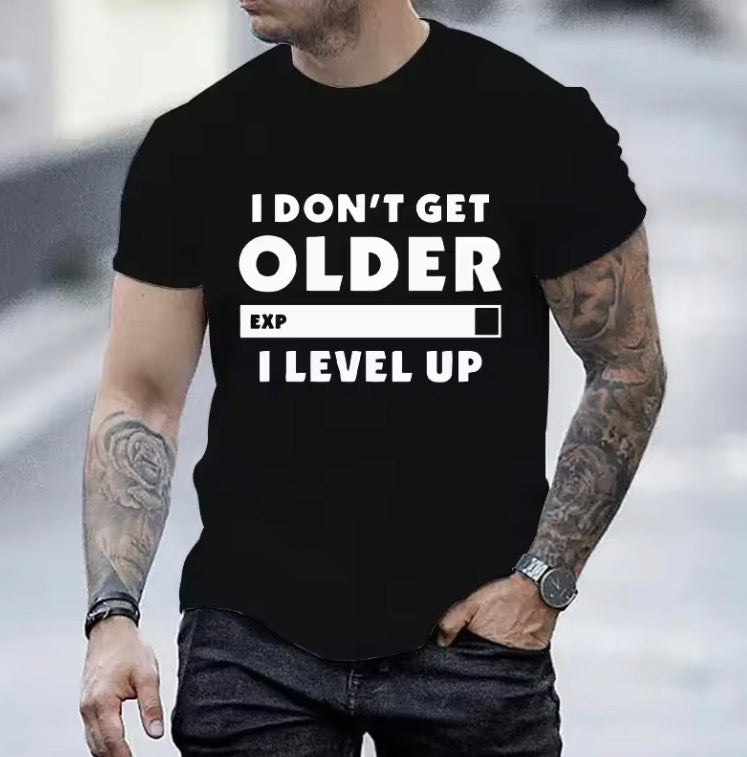 I Don't Get Older I Level T-shirt Gamers Gaming Men