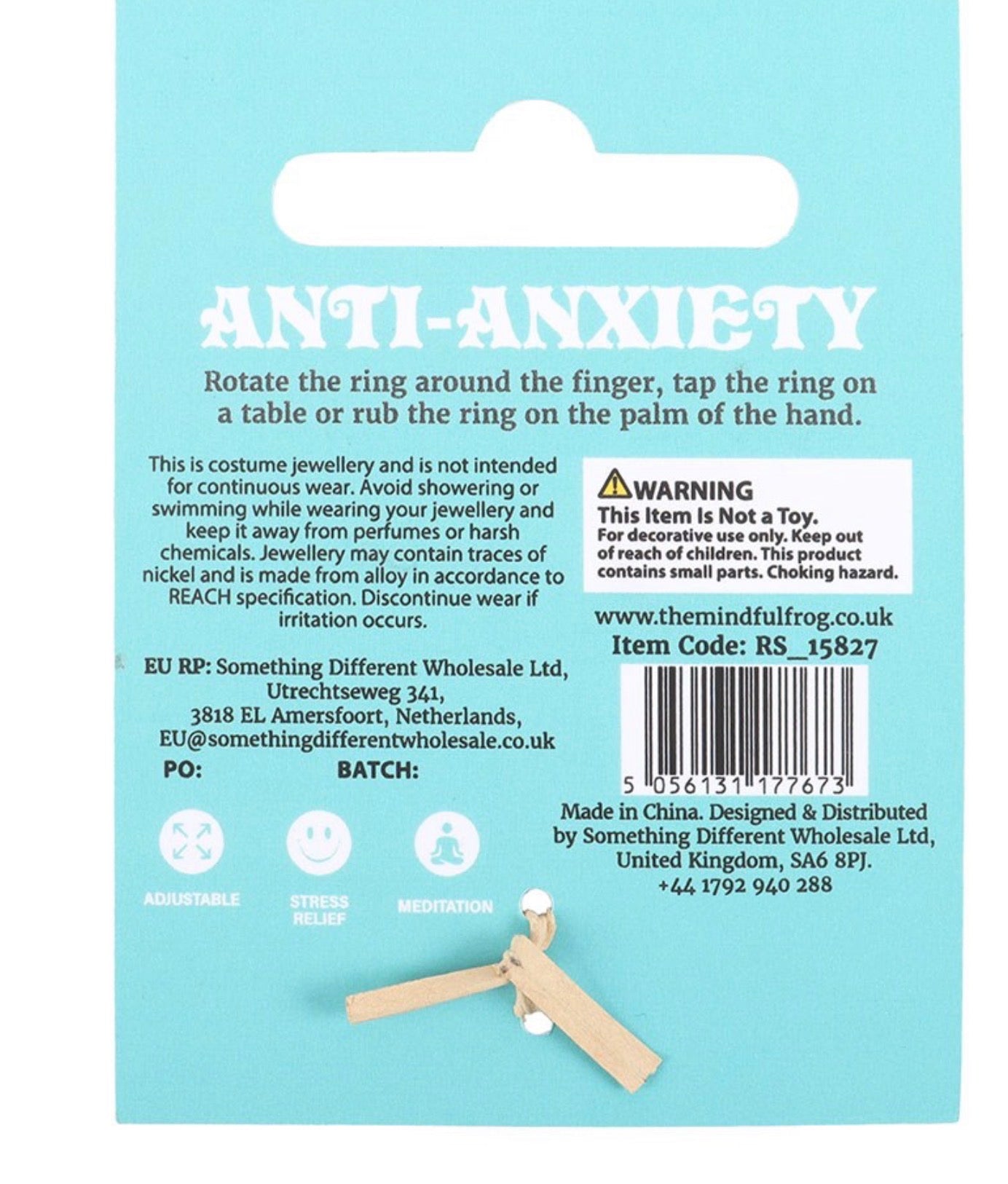 RAIN OR SHINE ANTI-ANXIETY FIDGET RING