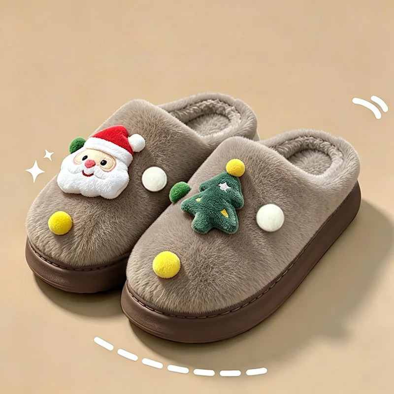 🌟 🎅❤️ Christmas Santa & Tree Cosy Slippers ❤️🎄🌟