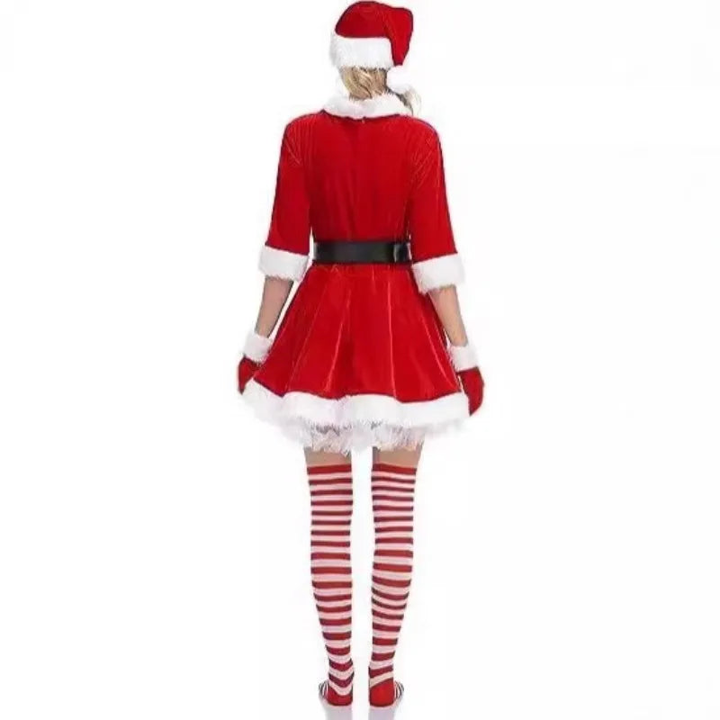 🌟 Ladies Christmas Mrs Claus Fancy Dress Costume 🌟