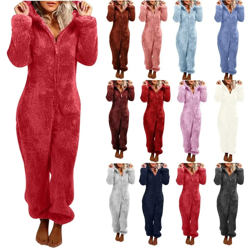 🌟 🧸✨ Super Soft Fluffy Hooded Onesie ✨🧸 🌟