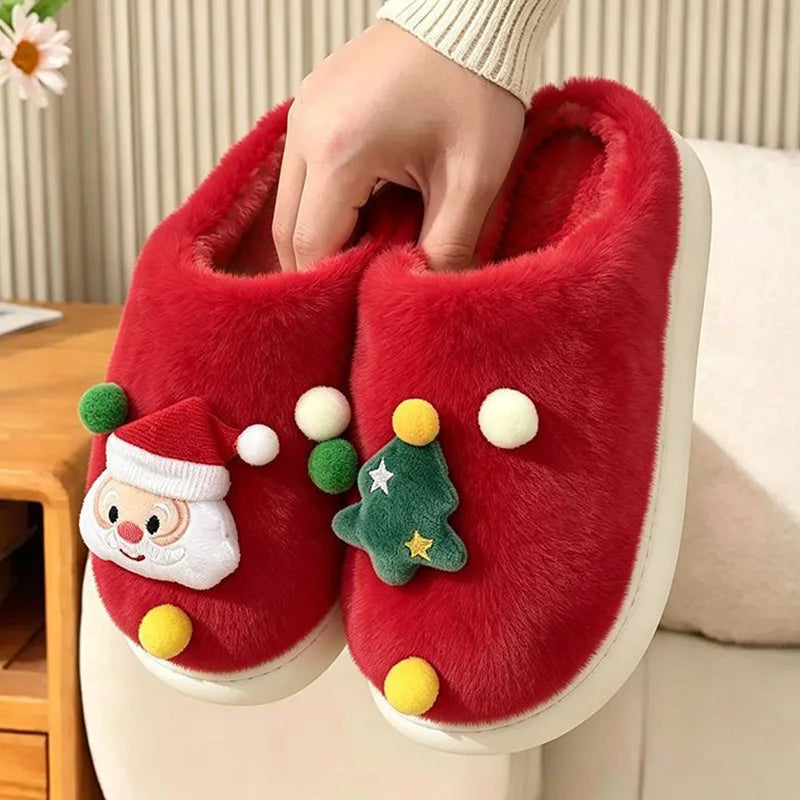 🌟 🎅❤️ Christmas Santa & Tree Cosy Slippers ❤️🎄🌟