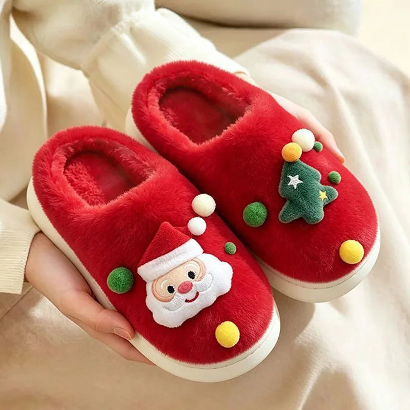🌟 🎅❤️ Christmas Santa & Tree Cosy Slippers ❤️🎄🌟