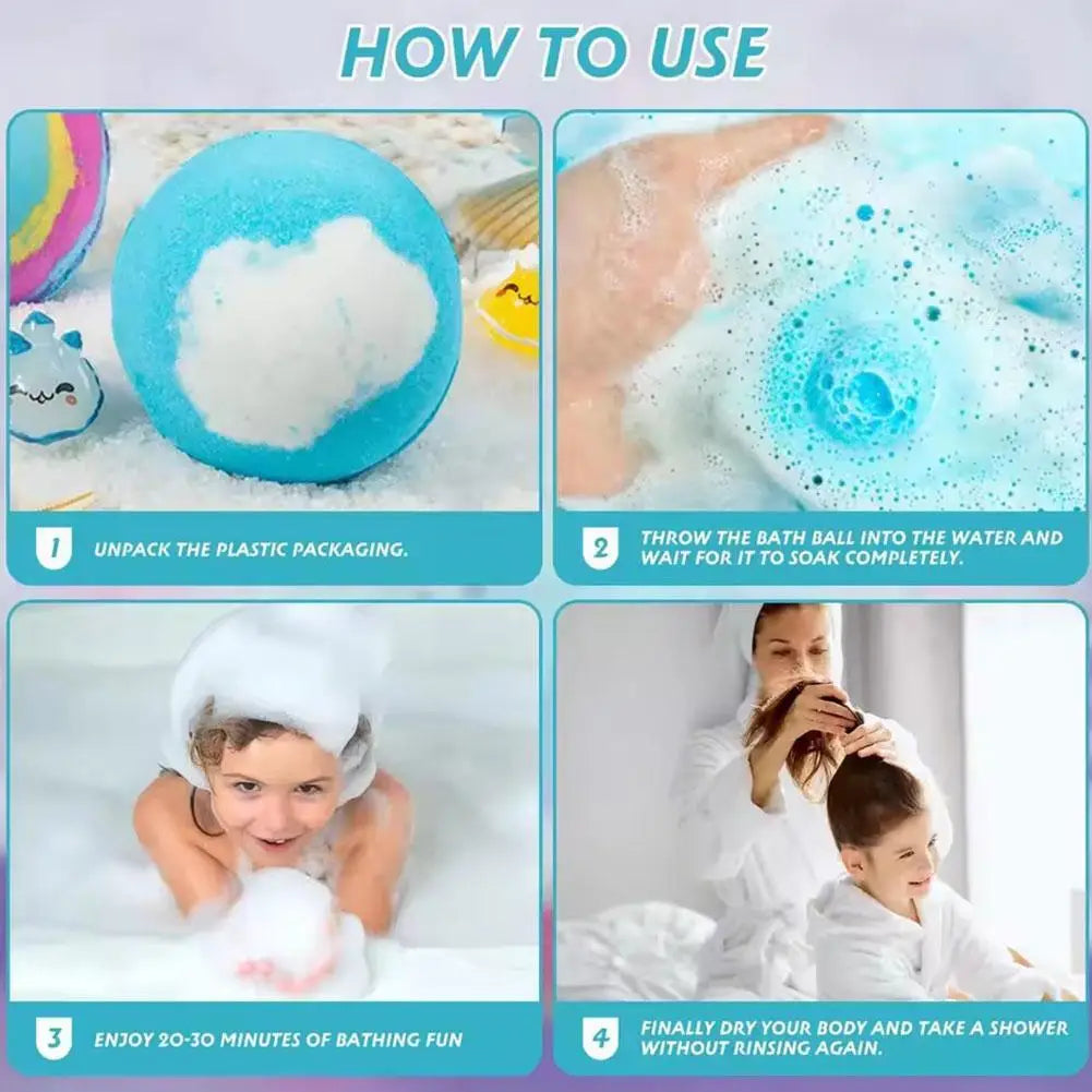 🌟 Kids Surprise Animal Bath Bombs – 1, 6 or 12 Pack 🌟
