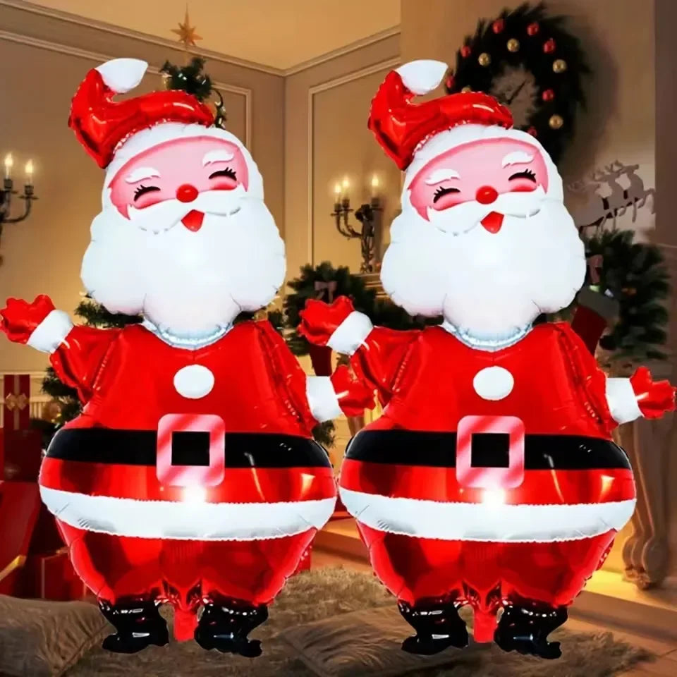 🌟 🎅🎈 2-Piece Giant Santa Christmas Balloons – 119cm 🎈🎅 🌟