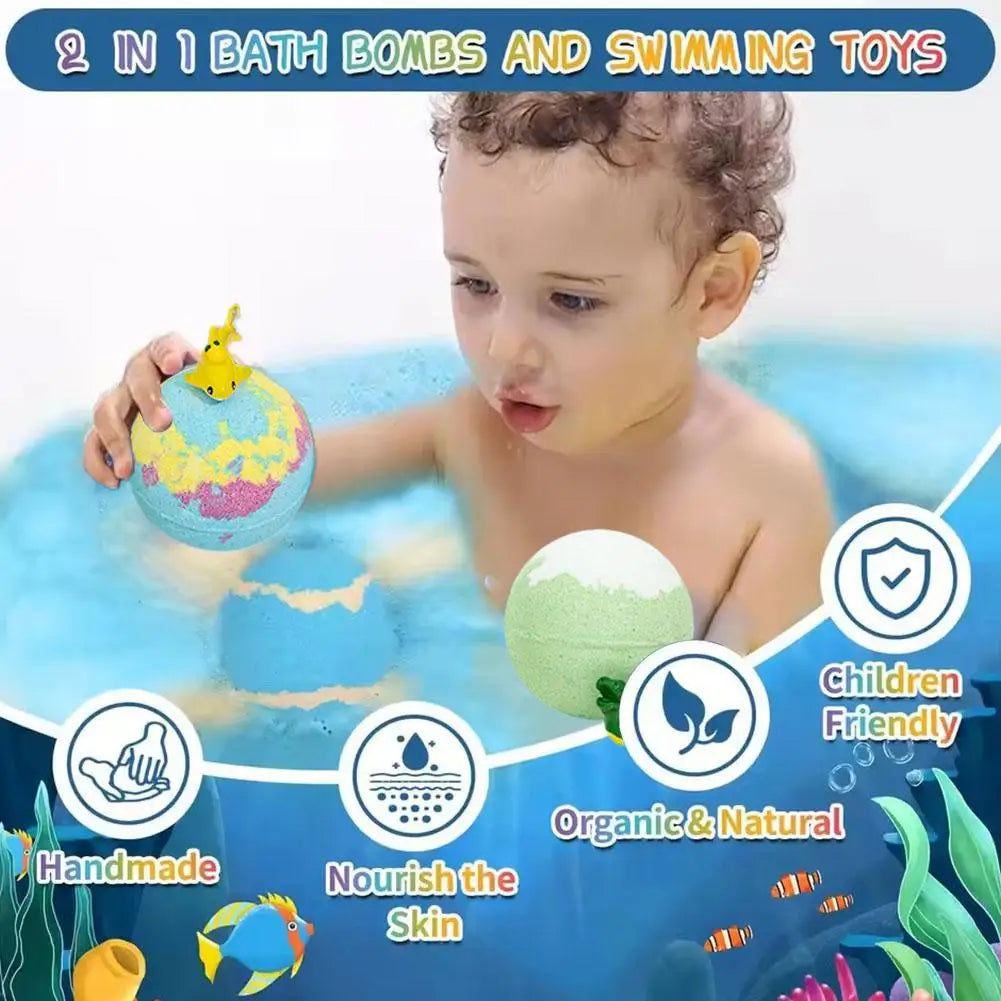 🌟 Kids Surprise Animal Bath Bombs – 1, 6 or 12 Pack 🌟