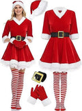 🌟 Ladies Christmas Mrs Claus Fancy Dress Costume 🌟