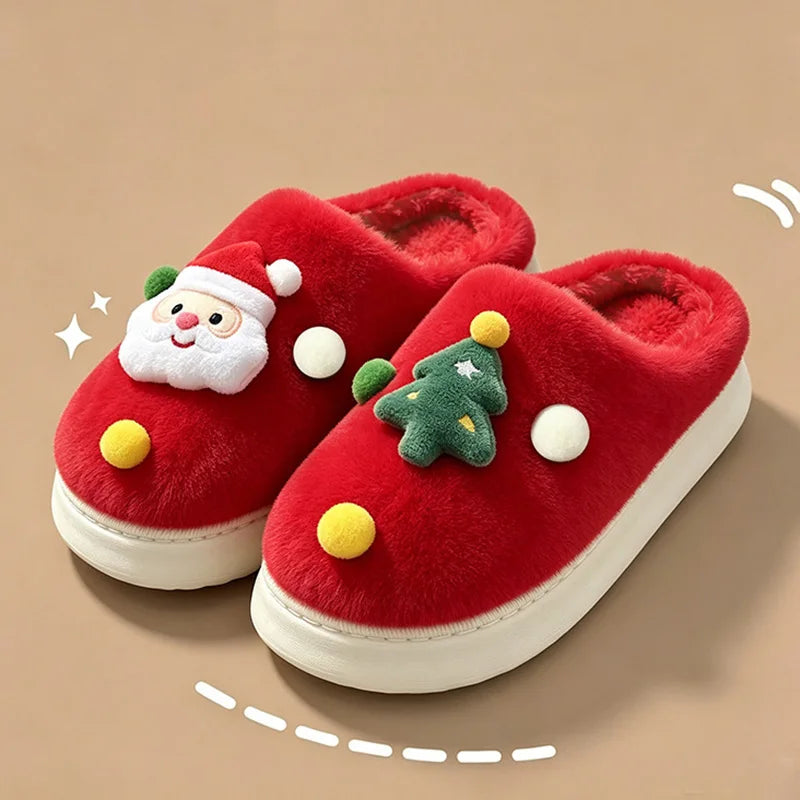 🌟 🎅❤️ Christmas Santa & Tree Cosy Slippers ❤️🎄🌟