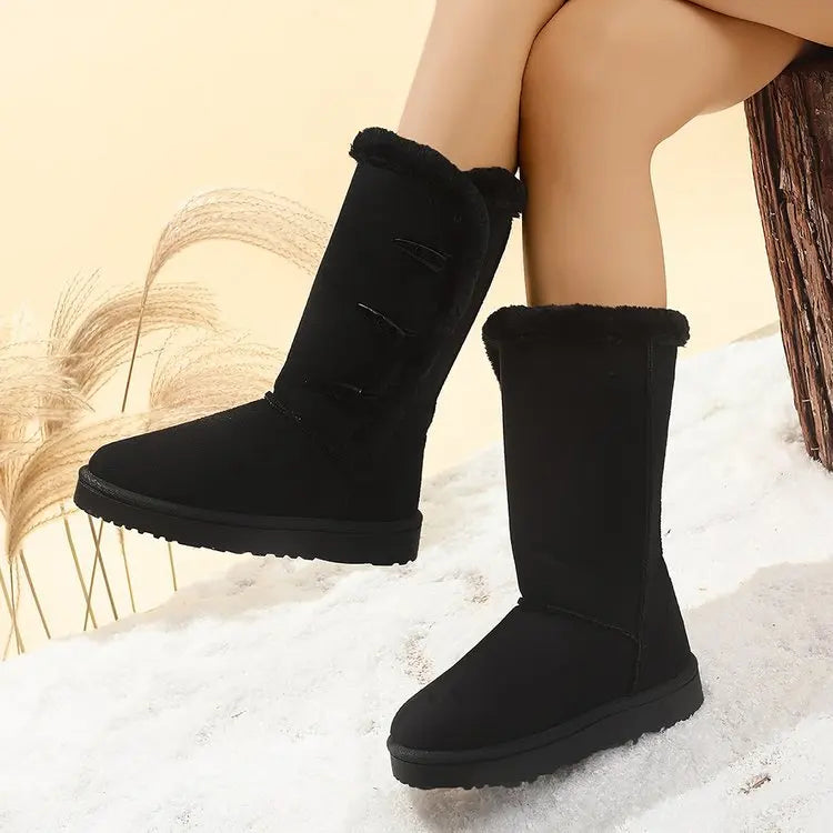 🌟 Ladies Cosy Faux Fur Lined Winter Toggle Boots 🌟