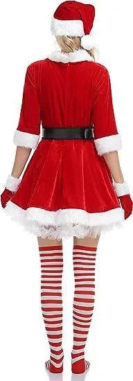 🌟 Ladies Christmas Mrs Claus Fancy Dress Costume 🌟