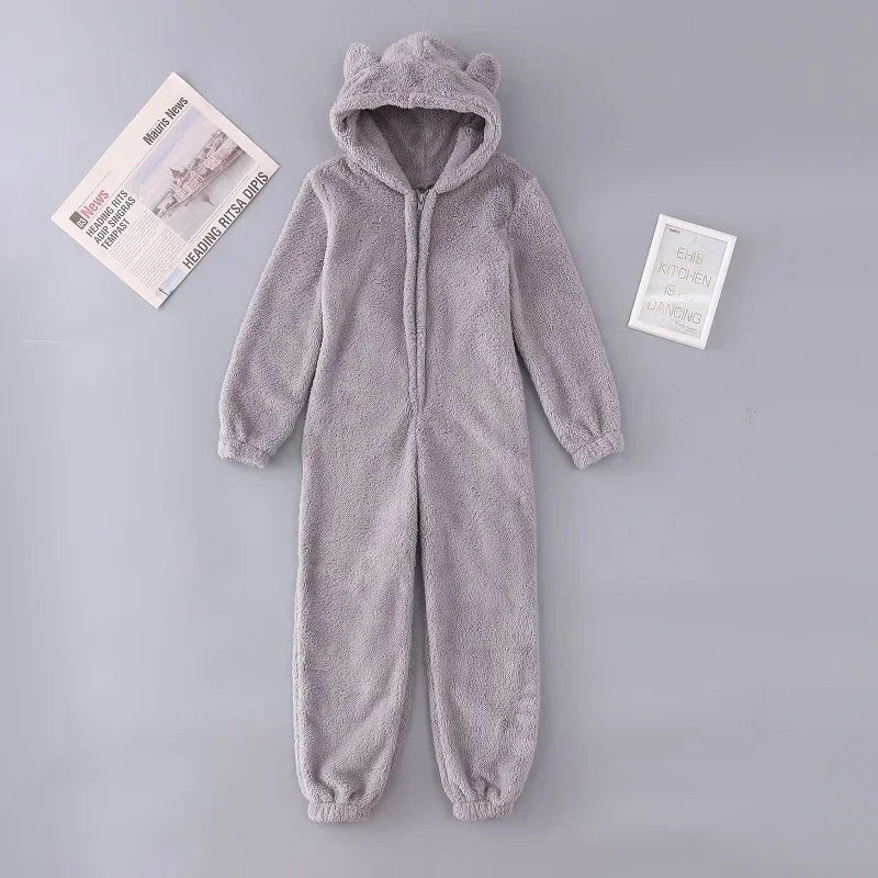 🌟 🧸✨ Super Soft Fluffy Hooded Onesie ✨🧸 🌟