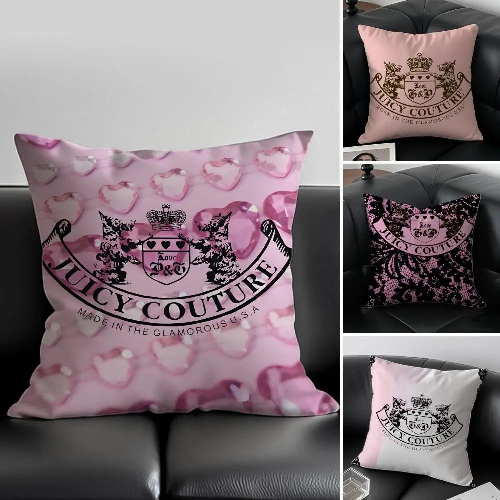 🌟 Pink & Black Decorative Cushion Covers – Various Designs & Sizes 🌟