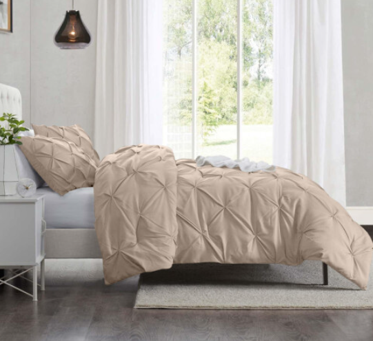 Imperial Rooms Pintuck Duvet Cover-3pc
