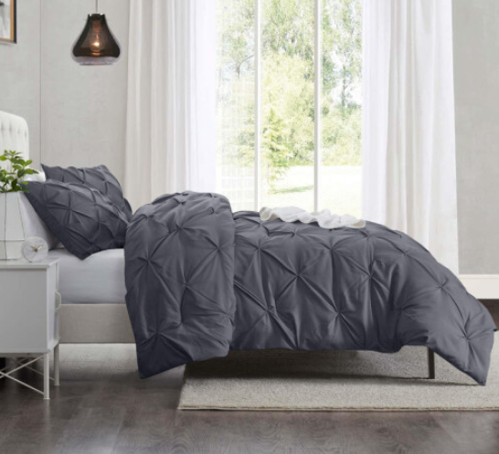 Imperial Rooms Pintuck Duvet Cover-3pc