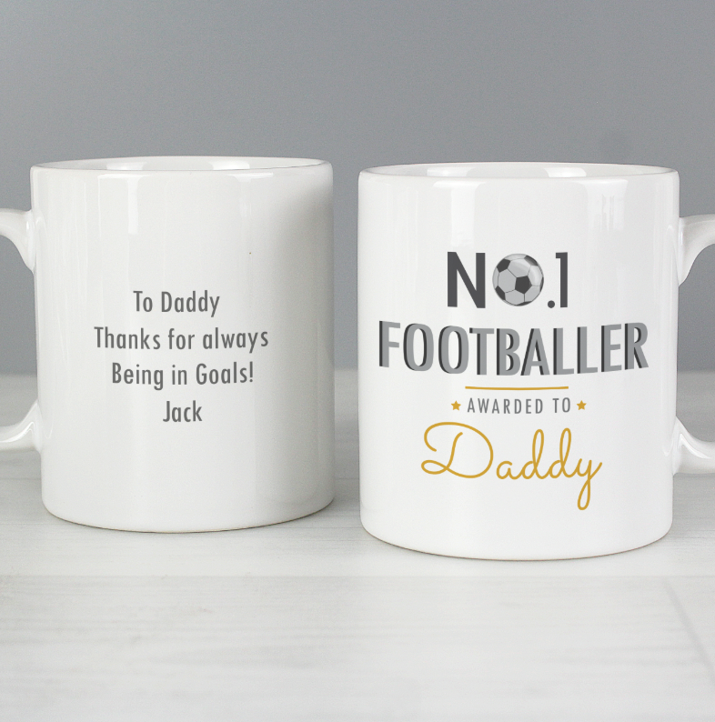 Personalised No.1 Footballer Mug