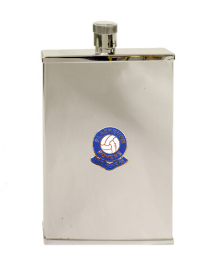 Blackburn Rovers football club slim pocket flask