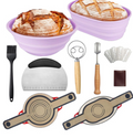 Banneton Bread Proofing Basket Starter Kit-Sourdough