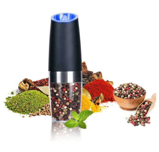 2PCS Electric Gravity Salt & Pepper Grinder Mill