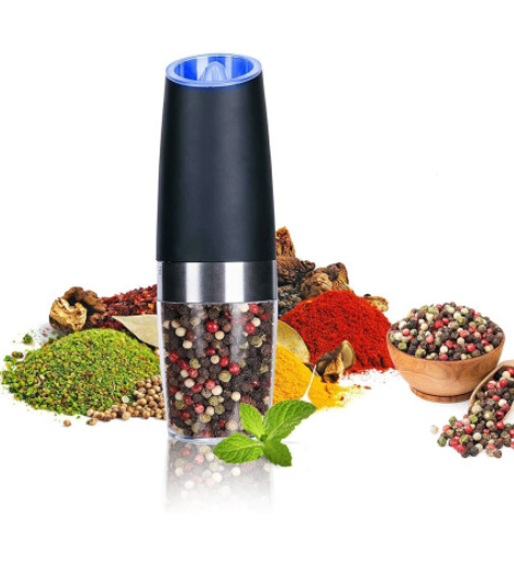 2PCS Electric Gravity Salt & Pepper Grinder Mill
