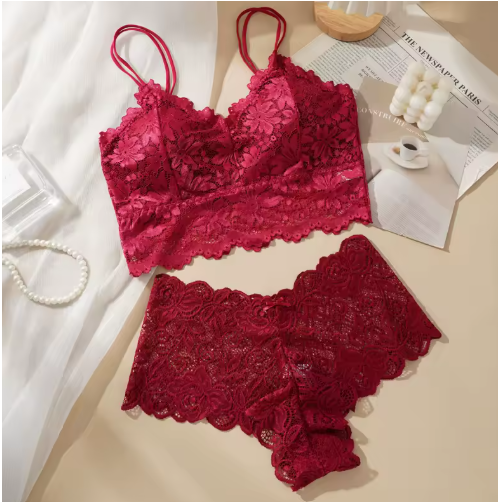 Women's Sexy Lace Bra Set