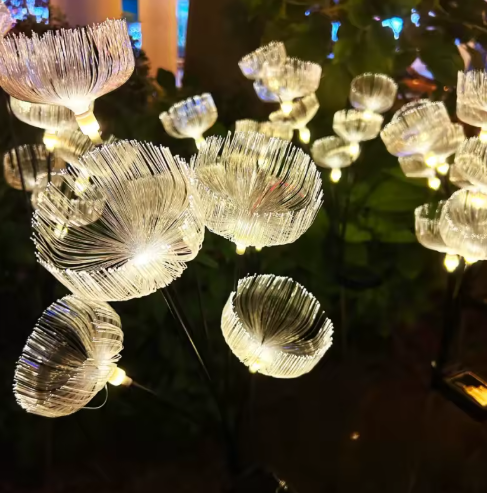 Solar Power 6LED Fibre Optic Jellyfish Ambient Mood