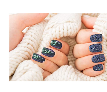 96 Pcs Glitter-Glam up & Metallic Press-On Nails