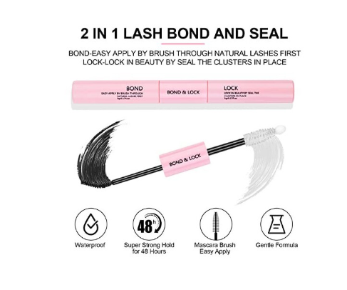 Cluster Eyelashes Extensions Kit, 240 Pcs 20D+40D 9-14mm