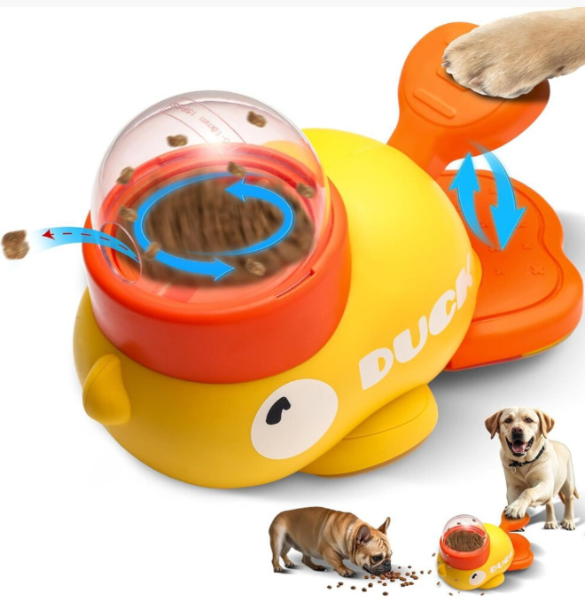 Automatic Yellow Duck Pet Feeder
