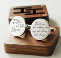 Father of The Bride Stainless Steel Cufflinks