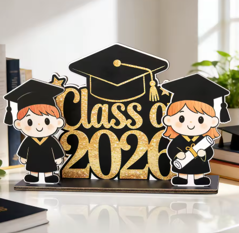 2026 Graduation Decorations Wooden Plaque