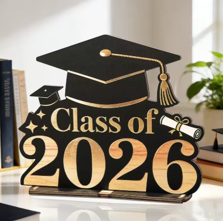 2026 Graduation Decorations Wooden Plaque