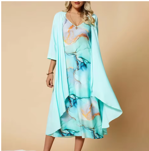 Women's Summer 2-Piece Maxi Dress Set
