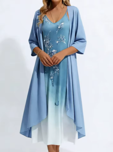 Women's Summer 2-Piece Maxi Dress Set