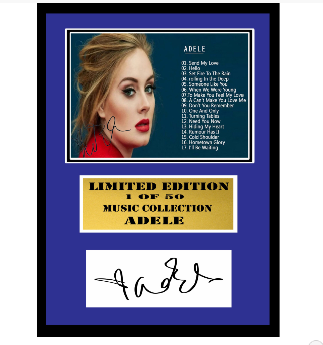 Adele Signed Display
