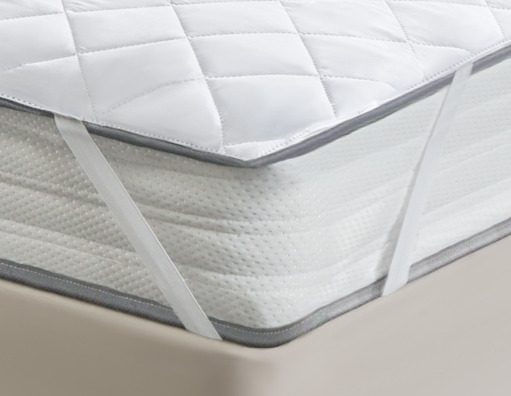 Pinsonic Soft Touch Mattress Protector - White