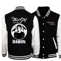 Vampire Diary Printing Baseball Uniform Jacket